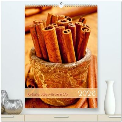 CALVENDO Kräuter, Gewürze & Co. 2026 (hochwertiger Premium Wandkalender 2026 DIN A2 hoch), Kunstdruck in Hochglanz: Naturprodukte für schmackhaftes Aroma ( Lifestyle) CALVENDO Kräuter, Gewürze & Co. 2026 (hochwertiger Premium Wandkalender 2026 DIN A2 hoch), Kunstdruck in Hochglanz: Naturprodukte für schmackhaftes Aroma ( Lifestyle)