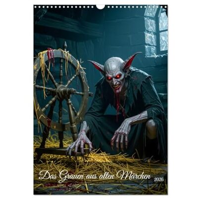 CALVENDO Das Grauen aus alten Märchen (Wandkalender 2026 DIN A3 hoch), Monatskalender: Ein Horror-Kalender mit realistisch gestalteten Märchenmonstern. ( Kunst) CALVENDO Das Grauen aus alten Märchen (Wandkalender 2026 DIN A3 hoch), Monatskalender: Ein Horror-Kalender mit realistisch gestalteten Märchenmonstern. ( Kunst)