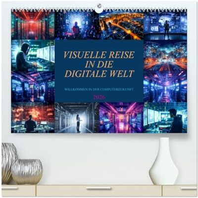 CALVENDO Visuelle Reise in die digitale Welt (hochwertiger Premium Wandkalender 2026 DIN A2 quer), Kunstdruck in Hochglanz: Erkunden Sie die digitale Welt, ... Kalender der Zukunft ( Technologie) CALVENDO Visuelle Reise in die digitale Welt (hochwertiger Premium Wandkalender 2026 DIN A2 quer), Kunstdruck in Hochglanz: Erkunden Sie die digitale Welt, ... Kalender der Zukunft ( Technologie)
