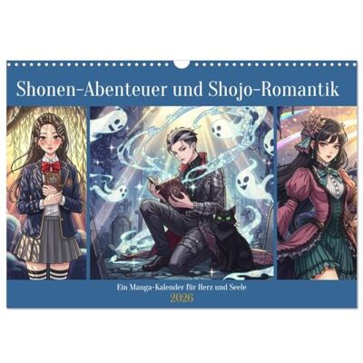 CALVENDO Shnen-Abenteuer und Shjo-Romantik Ein Manga-Kalender für Herz und Seele (Wandkalender 2026 DIN A3 quer), Monatskalender: Shonen und Shojo ... für Herz und Seele ( Menschen) CALVENDO Shnen-Abenteuer und Shjo-Romantik Ein Manga-Kalender für Herz und Seele (Wandkalender 2026 DIN A3 quer), Monatskalender: Shonen und Shojo ... für Herz und Seele ( Menschen)