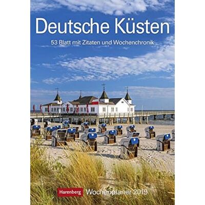 Harenberg Deutsche Küsten Wochenplaner 2023. Urlaubsfeeling und praktische Organisationshilfe: Der Kalender voll typischer Strandmotive, vom Strandkorb bis zur ... 53 Blatt mit Zitaten und Wochenchronik Harenberg Deutsche Küsten Wochenplaner 2023. Urlaubsfeeling und praktische Organisationshilfe: Der Kalender voll typischer Strandmotive, vom Strandkorb bis zur ... 53 Blatt mit Zitaten und Wochenchronik
