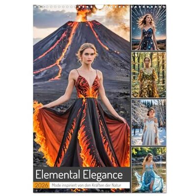 CALVENDO Elemental Elegance Mode inspiriert von den Kräften der Natur (Wandkalender 2026 DIN A3 hoch), Monatskalender: Eleganz aus der Natur Ein KI-Kalender ( Menschen) CALVENDO Elemental Elegance Mode inspiriert von den Kräften der Natur (Wandkalender 2026 DIN A3 hoch), Monatskalender: Eleganz aus der Natur Ein KI-Kalender ( Menschen)