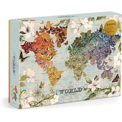 Galison Wendy Gold Winged Metamorphosis 1000 Piece Foil Puzzle Galison Wendy Gold Winged Metamorphosis 1000 Piece Foil Puzzle