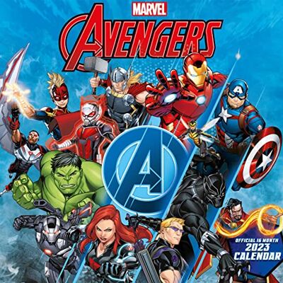Pyramid Avengers (Kids) Kalender 2023 – Monatsplaner mit Monatsansicht, 30 cm x 30 cm, offizielles Merchandise-Produkt Pyramid Avengers (Kids) Kalender 2023 – Monatsplaner mit Monatsansicht, 30 cm x 30 cm, offizielles Merchandise-Produkt