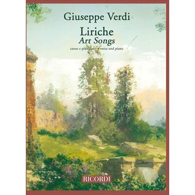 Ricordi Giuseppe Verdi-Liriche Art Songs-Soprano Voice and piano-BOOK Ricordi Giuseppe Verdi-Liriche Art Songs-Soprano Voice and piano-BOOK