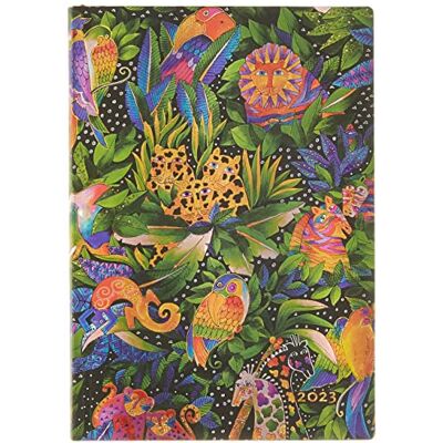 Paperblanks Flexis-Kalender mit Softcover, 12 Monate, 2023, Dschungelsong, Horizontal Midi (125 × 175 mm) Paperblanks Flexis-Kalender mit Softcover, 12 Monate, 2023, Dschungelsong, Horizontal Midi (125 × 175 mm)