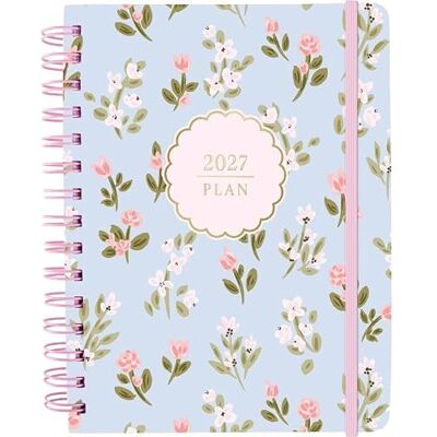 Plenty Gifts Terminplaner 2027-18-Monats-Kalender 2026–2027 Flowers Spiralbindung Format S Wochenplaner Juli 2026 bis Dezember 2027-20,5 x 15,2 cm Plenty Gifts Terminplaner 2027-18-Monats-Kalender 2026–2027 Flowers Spiralbindung Format S Wochenplaner Juli 2026 bis Dezember 2027-20,5 x 15,2 cm