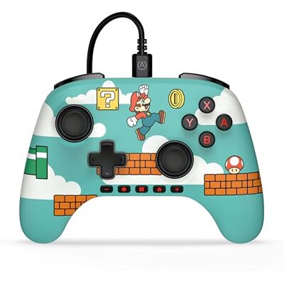 PowerA Kabelgebundener Advantage-Controller für Nintendo Switch 2 Es ist Mario-Zeit, offiziell lizenziert, Halleffekte, zuweisbare Tasten, Pro-Controller, C-Taste, integrierte Audiosteuerung PowerA Kabelgebundener Advantage-Controller für Nintendo Switch 2 Es ist Mario-Zeit, offiziell lizenziert, Halleffekte, zuweisbare Tasten, Pro-Controller, C-Taste, integrierte Audiosteuerung