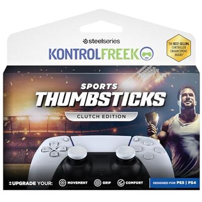 KontrolFreek Clutch PS5 Stick Aufsätze 2X Mid-Rise Gewölbte Controller Grips für PS5 & PS4 Ultimative Kontrolle für Sportspiele wie EA FC & NBA 2K KontrolFreek Clutch PS5 Stick Aufsätze 2X Mid-Rise Gewölbte Controller Grips für PS5 & PS4 Ultimative Kontrolle für Sportspiele wie EA FC & NBA 2K