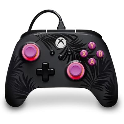 PowerA Advantage Plus kabelgebundener Controller für Xbox Series X S Palmen im Mondlicht, offiziell lizenziert, verstellbare Daumensticks mit Halleffekt, belegbare Tasten, Xbox One & Windows 10/11 PowerA Advantage Plus kabelgebundener Controller für Xbox Series X S Palmen im Mondlicht, offiziell lizenziert, verstellbare Daumensticks mit Halleffekt, belegbare Tasten, Xbox One & Windows 10/11