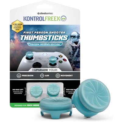 KontrolFreek First Person Shooter Thumbsticks – Frozen Inferno Edition Die Ultra‑griffige proprietäre GripTek™ Xbox One & Xbox Series X Controller Blau KontrolFreek First Person Shooter Thumbsticks – Frozen Inferno Edition Die Ultra‑griffige proprietäre GripTek™ Xbox One & Xbox Series X Controller Blau