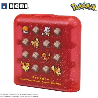 HORI 24-Game Card Case (Pixel Rot) Aufbewahrungsbox für 24 Spielkarten für Nintendo Switch 2 und Nintendo Switch in Retro-Pokémon Muster – Offiziell Nintendo und Pokémon lizenziert HORI 24-Game Card Case (Pixel Rot) Aufbewahrungsbox für 24 Spielkarten für Nintendo Switch 2 und Nintendo Switch in Retro-Pokémon Muster – Offiziell Nintendo und Pokémon lizenziert