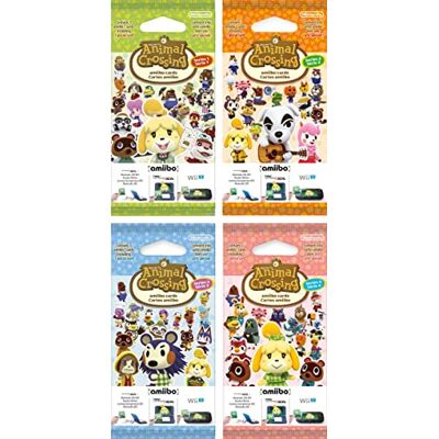 Video Game Nintendo Animal Crossing Amiibo-Karten – Serie 1–4 – 4er-Pack – insgesamt 12 Karten Video Game Nintendo Animal Crossing Amiibo-Karten – Serie 1–4 – 4er-Pack – insgesamt 12 Karten