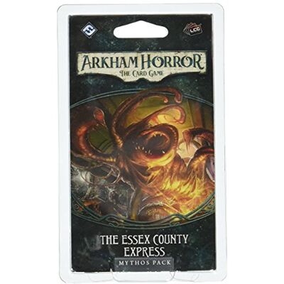 Asmodee Fantasy Flight Games, Arkham Horror The Card Game: Mythos Pack 1.2. The Essex County Express, Card Game, Ages 14+, 1 to 4 Players, 60 to 120 Minutes Playing Time Asmodee Fantasy Flight Games, Arkham Horror The Card Game: Mythos Pack 1.2. The Essex County Express, Card Game, Ages 14+, 1 to 4 Players, 60 to 120 Minutes Playing Time