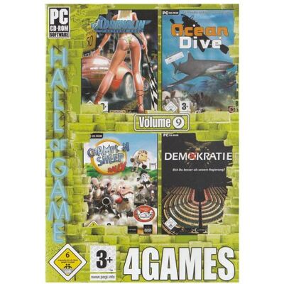 4Games Vol. 9 (Adrenalin / Ocean Dive / Championsheep Rally / Demokratie!) 4Games Vol. 9 (Adrenalin / Ocean Dive / Championsheep Rally / Demokratie!)
