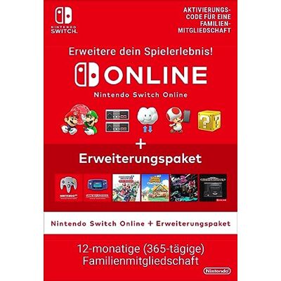 Switch Online + Erweiterungspaket (Familienmitgliedschaft) Standard Nintendo Switch Download Code Switch Online + Erweiterungspaket (Familienmitgliedschaft) Standard Nintendo Switch Download Code