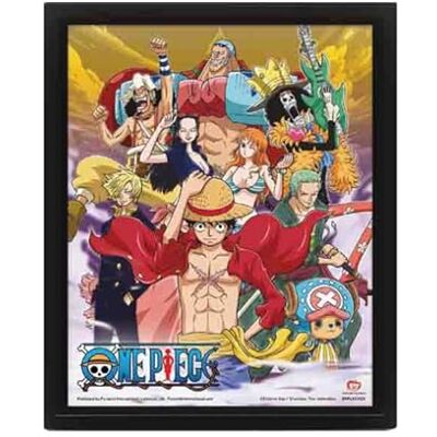 Pyramid ONE PIECE CADRE 3D LENTICULAIRE EQUIPAGE CHAPEAU DE PAILLE Pyramid ONE PIECE CADRE 3D LENTICULAIRE EQUIPAGE CHAPEAU DE PAILLE