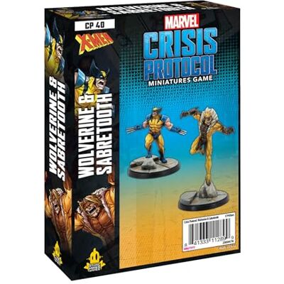 Atomic Marvel Crisis Protocol: Character Pack: Wolverine and Sabretooth Miniature Game Atomic Marvel Crisis Protocol: Character Pack: Wolverine and Sabretooth Miniature Game