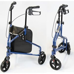 NRS Healthcare 3-Rad Stahl Rollator - Blau - Gehhilfen & Rollatoren NRS Healthcare 3-Rad Stahl Rollator - Blau - Gehhilfen & Rollatoren