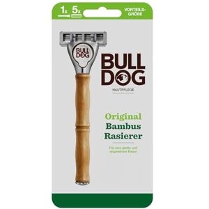 BULLDOG Original Rasierer mit Bambusgriff Rasierer + 4 Ersatzklingen 5-fach Klinge BULLDOG Original Rasierer mit Bambusgriff Rasierer + 4 Ersatzklingen 5-fach Klinge