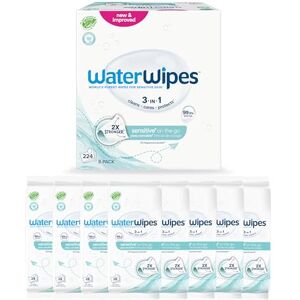 WaterWipes Unterwegs Tücher - Feuchte Tücher - 224 Tücher - Reise WaterWipes Unterwegs Tücher - Feuchte Tücher - 224 Tücher - Reise