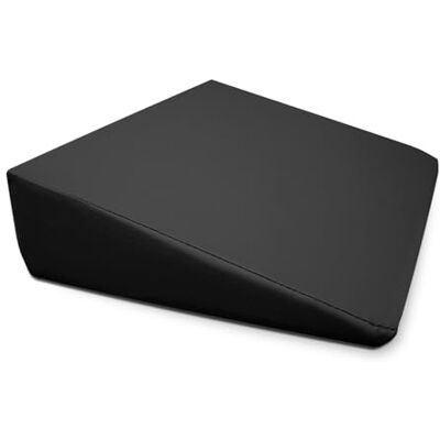 Quirumed WELLCORE Massage-Keilkissen, 40 x 55 x 13 cm, Kunstleder, abnehmbar, Schaumstoff-Füllung, für Yoga, Fitness, ergonomisch, Schwarz Quirumed WELLCORE Massage-Keilkissen, 40 x 55 x 13 cm, Kunstleder, abnehmbar, Schaumstoff-Füllung, für Yoga, Fitness, ergonomisch, Schwarz