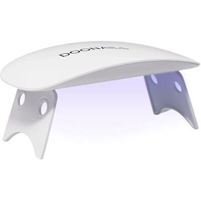Doonails – UV Lampe für Gelnägel mit LED Nagellack UV Lampe für Gel Strips Maniküre – Nagellampe USB-C Kabel Kabelanschluss & Eingebautem Timer Kompakt und perfekt für Zuhause & unterwegs Weiß Doonails – UV Lampe für Gelnägel mit LED Nagellack UV Lampe für Gel Strips Maniküre – Nagellampe USB-C Kabel Kabelanschluss & Eingebautem Timer Kompakt und perfekt für Zuhause & unterwegs Weiß