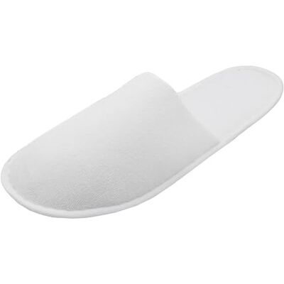 ZOLLNER Einwegslipper Gästehausschuh mit geschlossener Spitze Frottierslipper für Reise, Spa, Sauna und Zuhause rutschhemmende Sohle Einheitsgröße Hotelqualität, 580 ZOLLNER Einwegslipper Gästehausschuh mit geschlossener Spitze Frottierslipper für Reise, Spa, Sauna und Zuhause rutschhemmende Sohle Einheitsgröße Hotelqualität, 580