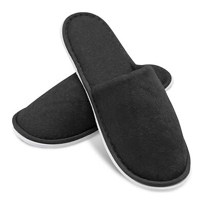 ZOLLNER Einwegslipper Gästehausschuh Frottierslipper für Reise, Spa, Sauna und Zuhause rutschhemmende Sohle geschlossene Spitze Einheitsgröße Hotelqualität, 015 ZOLLNER Einwegslipper Gästehausschuh Frottierslipper für Reise, Spa, Sauna und Zuhause rutschhemmende Sohle geschlossene Spitze Einheitsgröße Hotelqualität, 015
