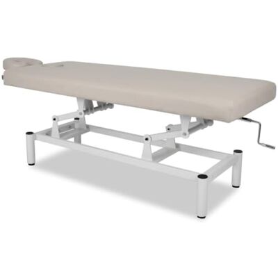 HABYS Stationäre Massageliege Vigo (Hellgrau, 1-segmentiger) Massageliegen mit Kurbelverstellung, Massagetisch Höhenverstellung im Bereich von 50–90 cm, Massagebett Bis 200kg HABYS Stationäre Massageliege Vigo (Hellgrau, 1-segmentiger) Massageliegen mit Kurbelverstellung, Massagetisch Höhenverstellung im Bereich von 50–90 cm, Massagebett Bis 200kg