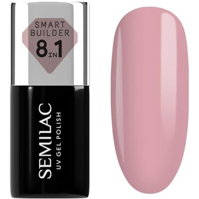 Semilac UV Nagellack Smart Builder 802 Nude Rose 7 ml – Gedämpftes Rosé, 8-in-1 Formel, Selbstnivellierend, Schnelle & Mühelose Anwendung Semilac UV Nagellack Smart Builder 802 Nude Rose 7 ml – Gedämpftes Rosé, 8-in-1 Formel, Selbstnivellierend, Schnelle & Mühelose Anwendung