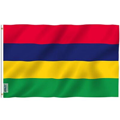 Anley Fly Breeze 3x5 Fuß Mauritius Flagge Lebendige Farbe und UV-lichtbeständig Leinwandkopf und doppelt genäht Mauritian Flags Polyester mit Messingösen 3 X 5 Ft Anley Fly Breeze 3x5 Fuß Mauritius Flagge Lebendige Farbe und UV-lichtbeständig Leinwandkopf und doppelt genäht Mauritian Flags Polyester mit Messingösen 3 X 5 Ft