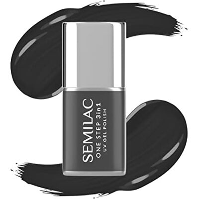 Semilac One Step 3in1 UV Nagellack S190 The Black 7ml Semilac One Step 3in1 UV Nagellack S190 The Black 7ml