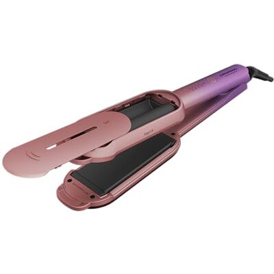 Grundig HS 8331 BotanikaTwist 2in1 Hair Styler, rotierende Platten für Glätten und Stylen, schnelle Aufheizzeit, 150 °C bis 210 °C einstellbar, Keramikbeschichtung mit Arganöl, Rosa/Lila Grundig HS 8331 BotanikaTwist 2in1 Hair Styler, rotierende Platten für Glätten und Stylen, schnelle Aufheizzeit, 150 °C bis 210 °C einstellbar, Keramikbeschichtung mit Arganöl, Rosa/Lila