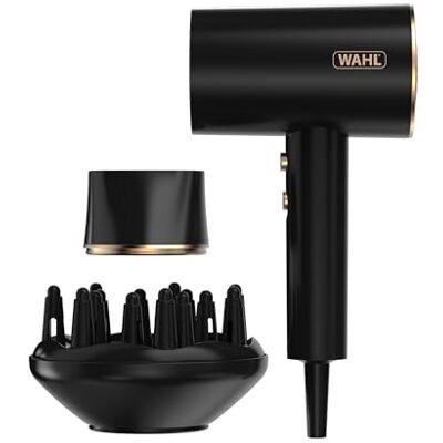 Wahl Ionic Flow Haartrockner - Schwarz, Gold - 2100 W - Iontechnologie Wahl Ionic Flow Haartrockner - Schwarz, Gold - 2100 W - Iontechnologie