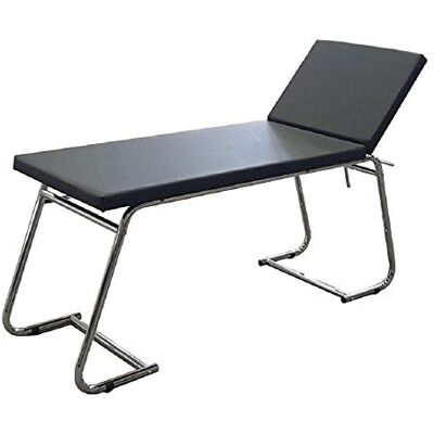 GIMA , Medizinisches Visierbett Value verstellbare Rückenlehne lackiert schwarz GIMA , Medizinisches Visierbett Value verstellbare Rückenlehne lackiert schwarz