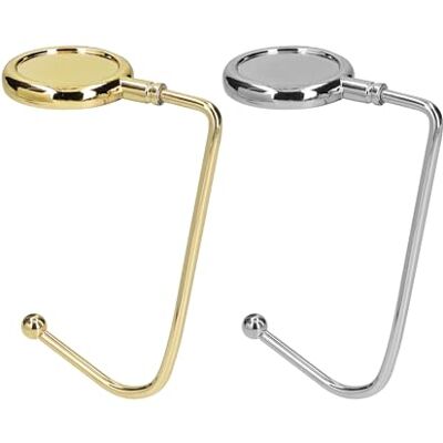 kwmobile Taschenhalter für Tisch 2X Handtaschenhalter für Tisch Taschenhaken Taschen Aufhänger Taschen Halter Haken Tischhaken Set Gold Silber kwmobile Taschenhalter für Tisch 2X Handtaschenhalter für Tisch Taschenhaken Taschen Aufhänger Taschen Halter Haken Tischhaken Set Gold Silber