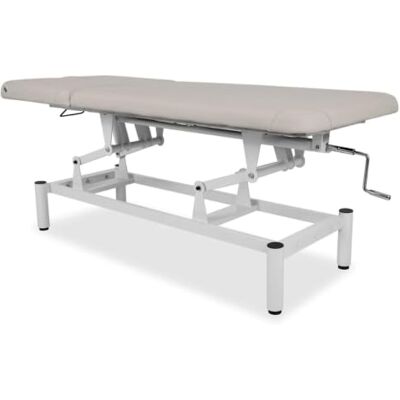 HABYS Stationäre Massageliege Vigo (Hellgrau, 2-segmentiger) Massageliegen mit Kurbelverstellung, Massagetisch Höhenverstellung im Bereich von 50–90 cm, Massagebett Bis 200kg HABYS Stationäre Massageliege Vigo (Hellgrau, 2-segmentiger) Massageliegen mit Kurbelverstellung, Massagetisch Höhenverstellung im Bereich von 50–90 cm, Massagebett Bis 200kg