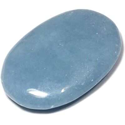 CrystalAge Angelite Massagestein, 45 mm CrystalAge Angelite Massagestein, 45 mm