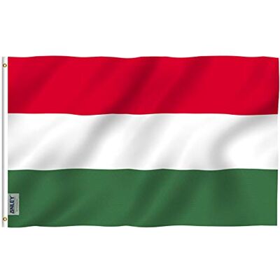 Anley Fly Breeze 3x5 Fuß Ungarn Flagge Lebendige Farbe und UV-lichtbeständig Leinwandkopf und doppelt genäht Ungarische Flaggen Polyester mit Messingösen 3 X 5 FT Anley Fly Breeze 3x5 Fuß Ungarn Flagge Lebendige Farbe und UV-lichtbeständig Leinwandkopf und doppelt genäht Ungarische Flaggen Polyester mit Messingösen 3 X 5 FT