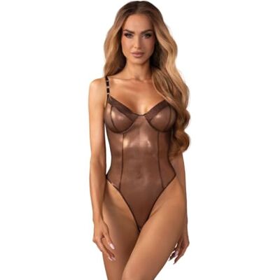 Obsessive Soranna Crotchless Teddy Brown Obsessive Soranna Crotchless Teddy Brown