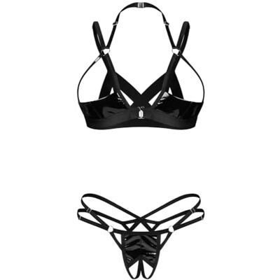 Obsessive Keira Lise 2-teiliges offenes Set – Schwarz Obsessive Keira Lise 2-teiliges offenes Set – Schwarz