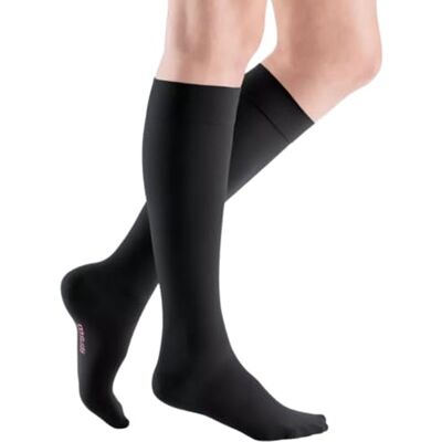 medi ven elegance Knielange Kompressionsstrümpfe Damen – Elegante Stützstrümpfe Damen mit geschlossener Spitze – Kompressionsstrümpfe Klasse 2 ohne Haftband medi ven elegance Knielange Kompressionsstrümpfe Damen – Elegante Stützstrümpfe Damen mit geschlossener Spitze – Kompressionsstrümpfe Klasse 2 ohne Haftband