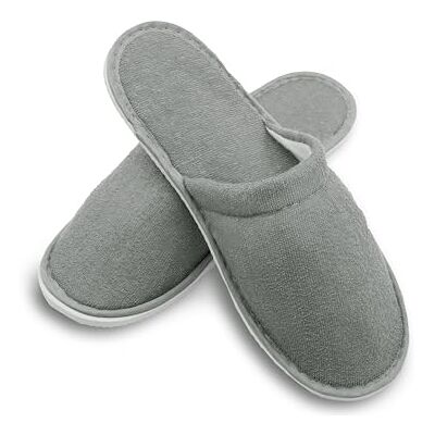 ZOLLNER Einwegslipper Gästehausschuh Frottierslipper für Reise, Spa, Sauna und Zuhause rutschhemmende Wellensohle geschlossene Spitze Einheitsgröße Hotelqualität, 505 ZOLLNER Einwegslipper Gästehausschuh Frottierslipper für Reise, Spa, Sauna und Zuhause rutschhemmende Wellensohle geschlossene Spitze Einheitsgröße Hotelqualität, 505