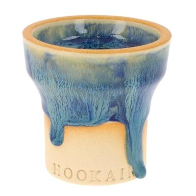 HOOKAiN POT Mehrloch Shisha Kopf aus Stoneware – Keramikkopf, 10–13g Depot, Handmade in Spanien (Cool Wave) HOOKAiN POT Mehrloch Shisha Kopf aus Stoneware – Keramikkopf, 10–13g Depot, Handmade in Spanien (Cool Wave)