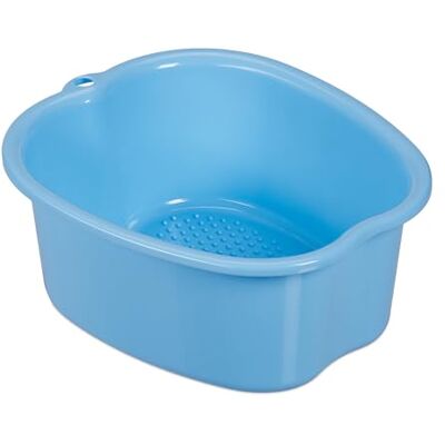 Relaxdays Fußbadewanne, Wanne für Fußbad, Kunststoff, Fußwanne für Fußpflege & Wellness, HxBxT: 15 x 33 x 38 cm, blau Relaxdays Fußbadewanne, Wanne für Fußbad, Kunststoff, Fußwanne für Fußpflege & Wellness, HxBxT: 15 x 33 x 38 cm, blau