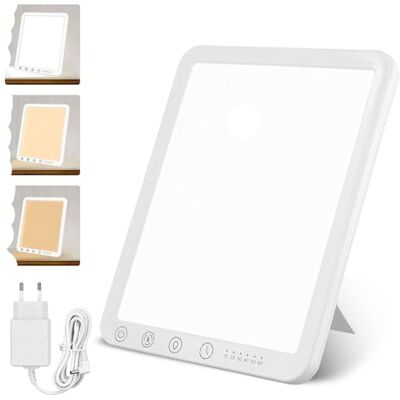 NEOVSUNY Tageslichtlampe 15000 Lux,LED Lichttherapielampe Tageslicht mit 3 Farbtemperaturen 6 Timer,LED Daylight Lampe, Touch-Control Sonnenlicht Lampe, Vollspektrumlampe für Zuhause/Büro NEOVSUNY Tageslichtlampe 15000 Lux,LED Lichttherapielampe Tageslicht mit 3 Farbtemperaturen 6 Timer,LED Daylight Lampe, Touch-Control Sonnenlicht Lampe, Vollspektrumlampe für Zuhause/Büro