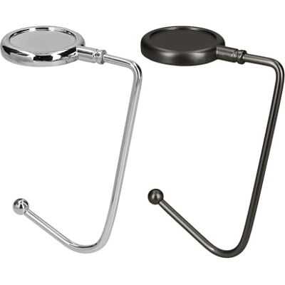 kwmobile Taschenhalter für Tisch 2X Handtaschenhalter für Tisch Taschenhaken Taschen Aufhänger Taschen Halter Haken Tischhaken Set Silber Schwarz matt kwmobile Taschenhalter für Tisch 2X Handtaschenhalter für Tisch Taschenhaken Taschen Aufhänger Taschen Halter Haken Tischhaken Set Silber Schwarz matt