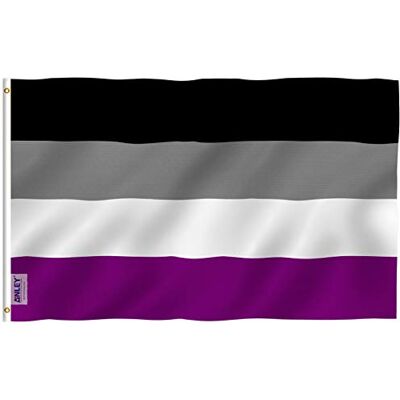 Anley Fly Breeze 3x5 Fuß Asexuelle Pride-Flagge Lebendige Farbe und Fade Proof Leinwandkopf und doppelt genäht Asexuelle Pride-Flagge mit Messingösen 3 x 5 Ft Anley Fly Breeze 3x5 Fuß Asexuelle Pride-Flagge Lebendige Farbe und Fade Proof Leinwandkopf und doppelt genäht Asexuelle Pride-Flagge mit Messingösen 3 x 5 Ft