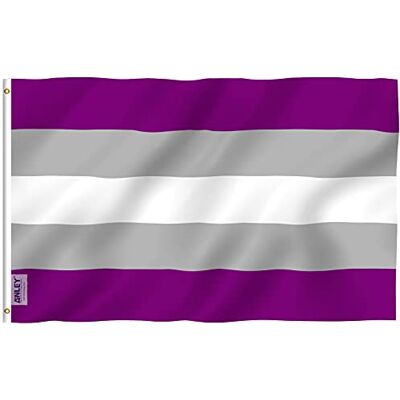 Anley Fly Breeze 3x5 Fuß Greysexual Pride Flag Lebendige Farbe und lichtbeständig Canvas Header und Doppelnähte Greysexual Grey Ace LGBT Flags Polyester mit Messingösen 3 X 5 Ft Anley Fly Breeze 3x5 Fuß Greysexual Pride Flag Lebendige Farbe und lichtbeständig Canvas Header und Doppelnähte Greysexual Grey Ace LGBT Flags Polyester mit Messingösen 3 X 5 Ft